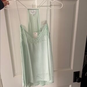 Cami NYC Mint Lace Trim Camisole